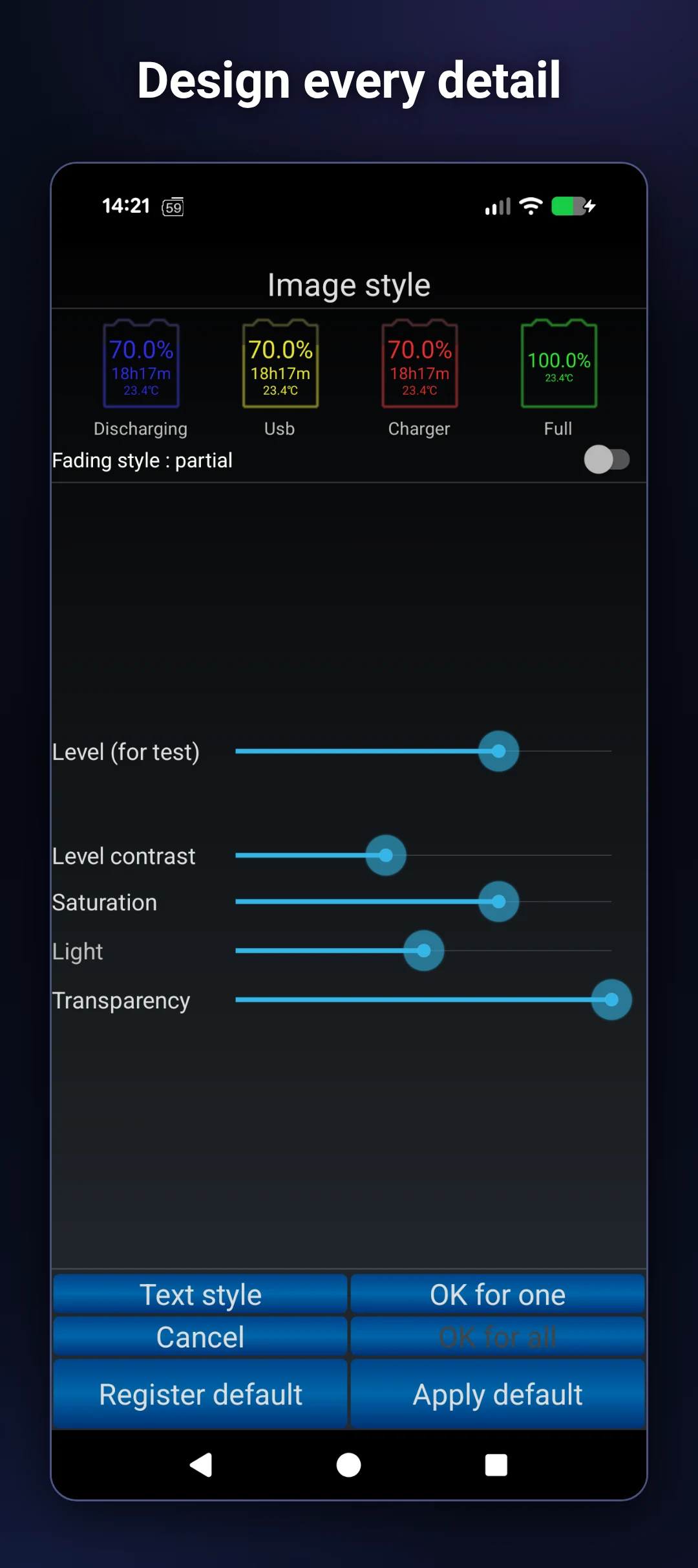BatterySnap - battery monitor screenshot