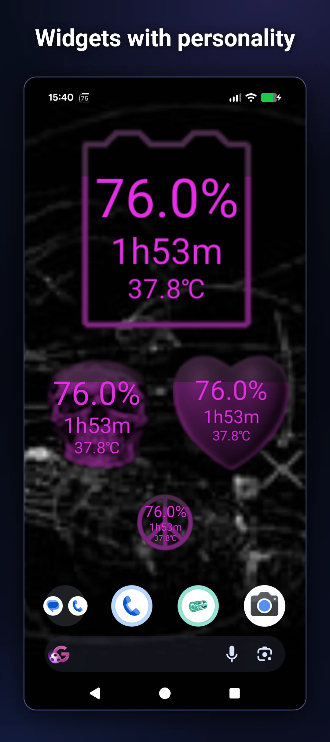 BatterySnap - battery monitor screenshot
